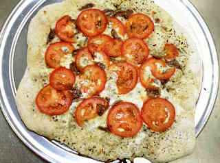 Anchovy and Tomato Pizza