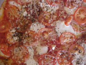 Close up of pizza at Pizza Therapy