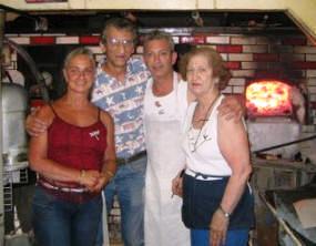 Ruth, Rick, Bobby and Flo Consiglio, a pizza family at Sally's Apizza.