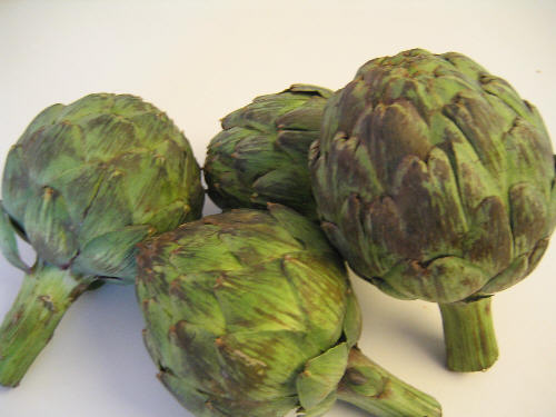 Fresh Artichoks Ready to be stuffed from pizzatherapy.com
