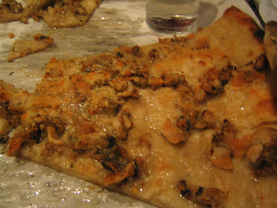 Clam Pizza at Pepe's